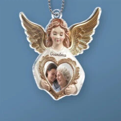 Custom Photo Love Never Departs, It Only Transforms - Memorial Personalized Custom Car Ornament - Acrylic Custom Shaped - Sympathy Gift For Family Members -Pawfect House Sale 6780a278b6bf4