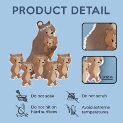 Grandma’s Heart Is Soft Like A Teddy Bear, Always Full Of Love - Family Personalized Custom Car Ornament - Acrylic Custom Shaped - Gift For Mom, Grandma -Pawfect House Sale 6780e48dbcb32