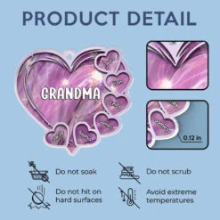 A Mother's Love Endures Through All - Family Personalized Custom Car Ornament - Acrylic Custom Shaped - Gift For Mom, Grandma 9 A Mother's Love Endures Through All - Family Personalized Custom Car Ornament - Acrylic Custom Shaped - Gift For Mom, Grandma -Pawfect House Sale 6781d215aee46