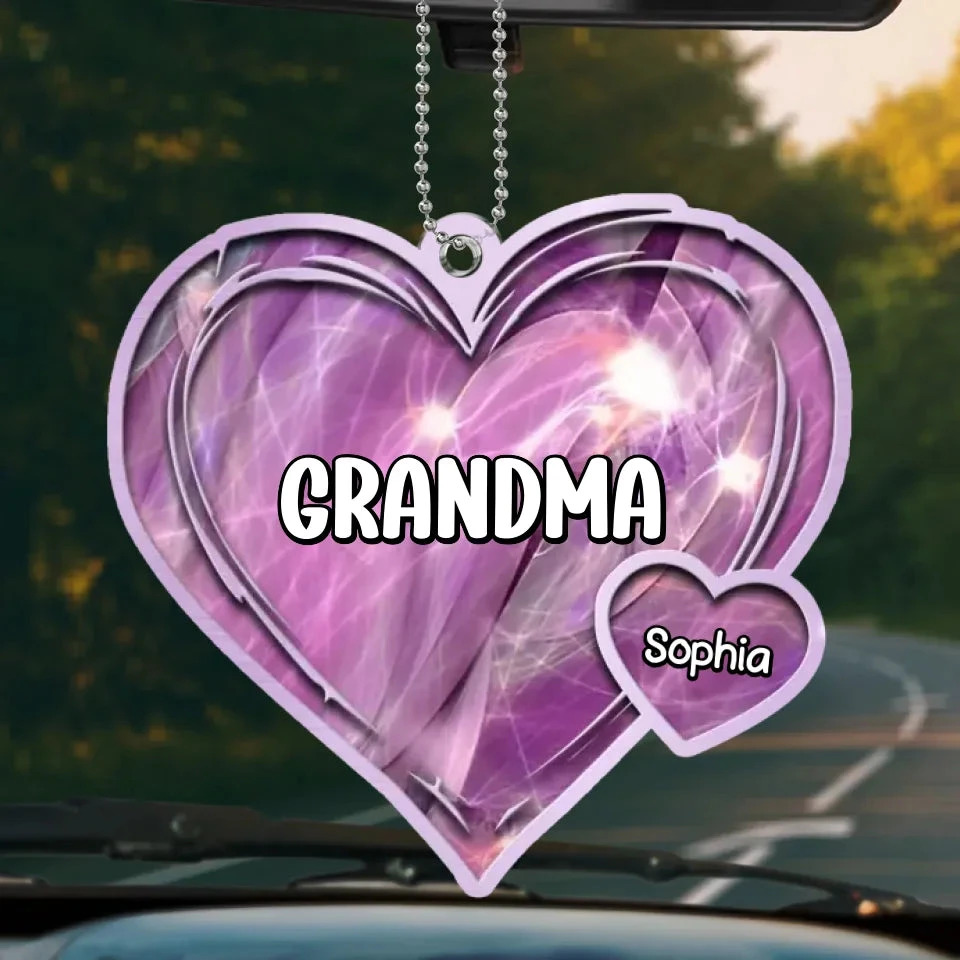 A Mother's Love Endures Through All - Family Personalized Custom Car Ornament - Acrylic Custom Shaped - Gift For Mom, Grandma 2 A Mother's Love Endures Through All - Family Personalized Custom Car Ornament - Acrylic Custom Shaped - Gift For Mom, Grandma - Image 2