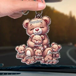 Wisdom, Warmth, And Love - Family Personalized Custom Car Ornament - Acrylic Custom Shaped - Gift For Mom, Grandma -Pawfect House Sale 6784a98466cc0