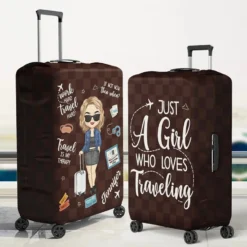 Love Is An Endless Journey - Travel Personalized Custom Luggage Cover - Summer Vacation Gift, Gift For Adventure Travel Lovers -Pawfect House Sale 6784d4ace4f6b