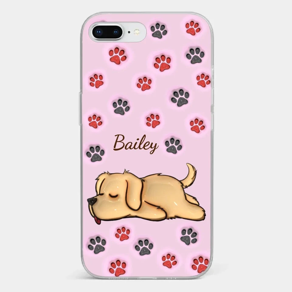 Pawsitively Loved - Dog & Cat Personalized Custom 3D Inflated Effect Printed Clear Phone Case - Gift For Pet Owners, Pet Lovers 4 Pawsitively Loved - Dog & Cat Personalized Custom 3D Inflated Effect Printed Clear Phone Case - Gift For Pet Owners, Pet Lovers - Image 4