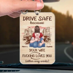 In Your Arms, I Found My Home - Couple Personalized Custom Car Ornament - Acrylic Custom Shaped - Gift For Husband Wife, Anniversary -Pawfect House Sale 678613d18f85b