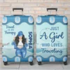 Up In The Clouds, Where I Belong - Travel Personalized Custom Luggage Cover - Summer Vacation Gift, Gift For Adventure Travel Lovers