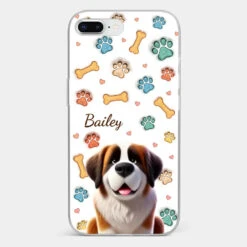 Furry Friends, Forever Loved - Dog Personalized Custom 3D Inflated Effect Printed Clear Phone Case - Gift For Pet Owners, Pet Lovers -Pawfect House Sale 67877a7ef0dac