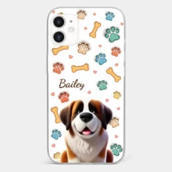 Furry Friends, Forever Loved - Dog Personalized Custom 3D Inflated Effect Printed Clear Phone Case - Gift For Pet Owners, Pet Lovers -Pawfect House Sale 67877a8012cfa