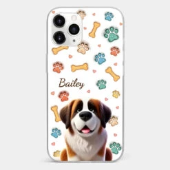 Furry Friends, Forever Loved - Dog Personalized Custom 3D Inflated Effect Printed Clear Phone Case - Gift For Pet Owners, Pet Lovers -Pawfect House Sale 67877a8220926