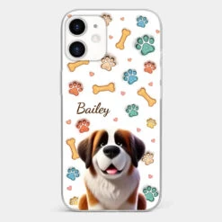Furry Friends, Forever Loved - Dog Personalized Custom 3D Inflated Effect Printed Clear Phone Case - Gift For Pet Owners, Pet Lovers -Pawfect House Sale 67877a8311a28
