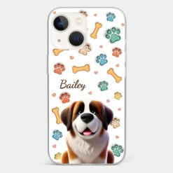 Furry Friends, Forever Loved - Dog Personalized Custom 3D Inflated Effect Printed Clear Phone Case - Gift For Pet Owners, Pet Lovers -Pawfect House Sale 67877a872bd7f
