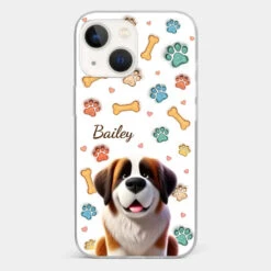 Furry Friends, Forever Loved - Dog Personalized Custom 3D Inflated Effect Printed Clear Phone Case - Gift For Pet Owners, Pet Lovers -Pawfect House Sale 67877a8c1f675