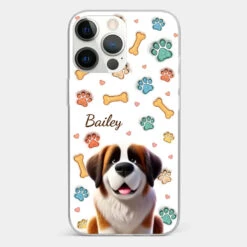 Furry Friends, Forever Loved - Dog Personalized Custom 3D Inflated Effect Printed Clear Phone Case - Gift For Pet Owners, Pet Lovers -Pawfect House Sale 67877a8e74984