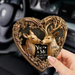 You And Me, Forever - Couple Personalized Custom Car Visor Clip - Gift For Husband Wife, Anniversary -Pawfect House Sale 67879fee796ec