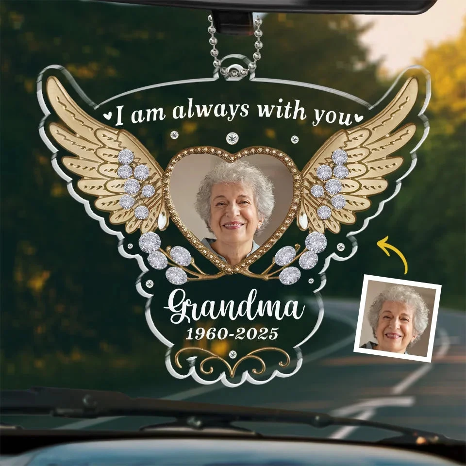 Custom Photo Always In My Thoughts - Memorial Personalized Custom Car Ornament - Acrylic Custom Shaped - Sympathy Gift For Family Members 1 Custom Photo Always In My Thoughts - Memorial Personalized Custom Car Ornament - Acrylic Custom Shaped - Sympathy Gift For Family Members
