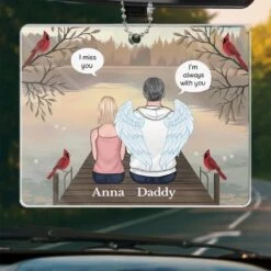 I’ll Be The Star That Lights Your Path - Memorial Personalized Custom Car Ornament - Acrylic Custom Shaped - Sympathy Gift For Family Members