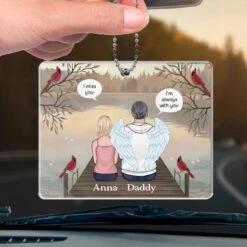 I’ll Be The Star That Lights Your Path - Memorial Personalized Custom Car Ornament - Acrylic Custom Shaped - Sympathy Gift For Family Members -Pawfect House Sale 678f093a5d2df