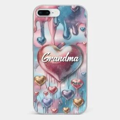 Forever In Grandmother's Heart - Family Personalized Custom 3D Inflated Effect Printed Clear Phone Case - Gift For Mom, Grandma -Pawfect House Sale 678f98172cca6 4893aa5d 6cc4 4af7 9a54 379e4e519eab