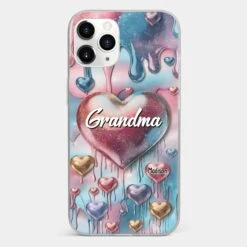 Forever In Grandmother's Heart - Family Personalized Custom 3D Inflated Effect Printed Clear Phone Case - Gift For Mom, Grandma -Pawfect House Sale 678f9825c30d3 318ee49c d65f 4672 9274 8efe606cbc52