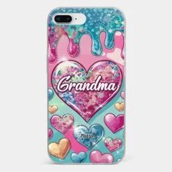 A Grandmother’s Heart Holds Forever Love - Family Personalized Custom 3D Inflated Effect Printed Clear Phone Case - Gift For Mom, Grandma -Pawfect House Sale 678f982ae8440 c040bd62 3c53 45ab 949a cb3ccb5d28e3