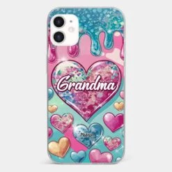 A Grandmother’s Heart Holds Forever Love - Family Personalized Custom 3D Inflated Effect Printed Clear Phone Case - Gift For Mom, Grandma -Pawfect House Sale 678f9832d5325 85789aef 3a42 48b0 b1c0 b58dbd8aa68f