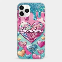 A Grandmother’s Heart Holds Forever Love - Family Personalized Custom 3D Inflated Effect Printed Clear Phone Case - Gift For Mom, Grandma -Pawfect House Sale 678f9838b61d3 00d64c48 4046 45ca 985c 8e9ef182649c