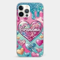 A Grandmother’s Heart Holds Forever Love - Family Personalized Custom 3D Inflated Effect Printed Clear Phone Case - Gift For Mom, Grandma -Pawfect House Sale 678f98413604e 93382afc 1366 49b4 a725 8a16f762b7f8