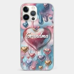 Forever In Grandmother's Heart - Family Personalized Custom 3D Inflated Effect Printed Clear Phone Case - Gift For Mom, Grandma -Pawfect House Sale 678f9841ad736 584dd546 07ec 48eb 81e2 987a5aa5d73f