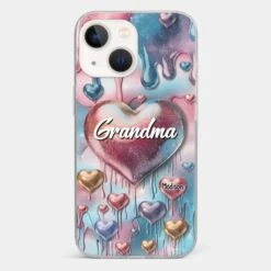 Forever In Grandmother's Heart - Family Personalized Custom 3D Inflated Effect Printed Clear Phone Case - Gift For Mom, Grandma -Pawfect House Sale 678f98459ca9e a9ead1a2 7cab 40b8 aa5e c0179df285a0