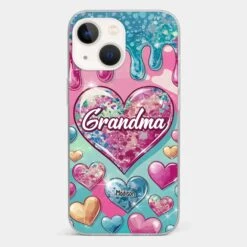 A Grandmother’s Heart Holds Forever Love - Family Personalized Custom 3D Inflated Effect Printed Clear Phone Case - Gift For Mom, Grandma -Pawfect House Sale 678f9854dd584 60ae3514 9a1c 477b b7c6 ed51196de2a6