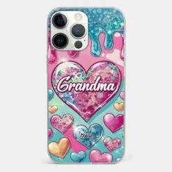 A Grandmother’s Heart Holds Forever Love - Family Personalized Custom 3D Inflated Effect Printed Clear Phone Case - Gift For Mom, Grandma -Pawfect House Sale 678f9859c0adc 7d66ab45 7b7f 43de 8c4e 151201232412