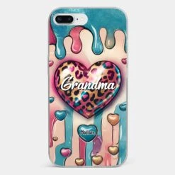 Her Love Is Infinite, Her Bond Unbreakable - Family Personalized Custom 3D Inflated Effect Printed Clear Phone Case - Gift For Mom, Grandma -Pawfect House Sale 678fdbc9b7233 0940aa94 e213 42af a0cc 653af9fdfdab