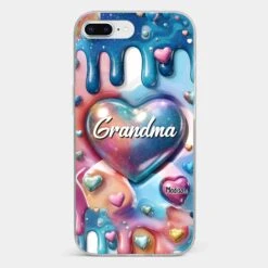 The Love For Grandkids Fills Your Heart Endlessly - Family Personalized Custom 3D Inflated Effect Printed Clear Phone Case - Gift For Mom, Grandma -Pawfect House Sale 678fdd8e6846b 9466c841 559c 4ec7 bf1a 42b290152b76