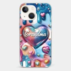 The Love For Grandkids Fills Your Heart Endlessly - Family Personalized Custom 3D Inflated Effect Printed Clear Phone Case - Gift For Mom, Grandma -Pawfect House Sale 678fdd8ed9006 2ab39488 c6f0 4487 a8ea 21c5abca33f3