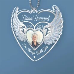 Custom Photo One Day With You, Forever With You - Memorial Personalized Custom Car Ornament - Acrylic Custom Shaped - Sympathy Gift For Family Members -Pawfect House Sale 6790581a25ac1
