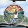 We Are Always Together Even I'm Not Here - Memorial Personalized Custom Car Ornament - Acrylic Custom Shaped - Sympathy Gift For Pet Owners, Pet Lovers