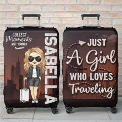 Chase What Makes Your Spirit Soar - Travel Personalized Custom Luggage Cover - Summer Vacation Gift, Gift For Adventure Travel Lovers