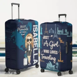 Journey To Where Your Heart Sings - Travel Personalized Custom Luggage Cover - Summer Vacation Gift, Gift For Adventure Travel Lovers -Pawfect House Sale 679069a3ee2b7