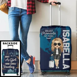 Journey To Where Your Heart Sings - Travel Personalized Custom Luggage Cover - Summer Vacation Gift, Gift For Adventure Travel Lovers -Pawfect House Sale 679069a5697e1