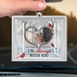 Custom Photo Memories Keep Us Together - Memorial Personalized Custom Car Ornament - Acrylic Custom Shaped - Sympathy Gift For Family Members -Pawfect House Sale 679080f86521e
