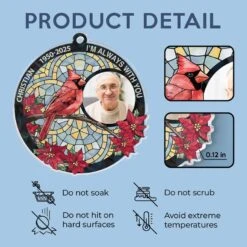 Custom Photo Time May Pass, But Love Remains - Memorial Personalized Custom Car Ornament - Acrylic Custom Shaped - Sympathy Gift For Family Members -Pawfect House Sale 679084c7af9dc