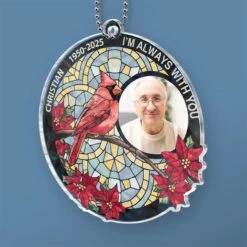 Custom Photo Time May Pass, But Love Remains - Memorial Personalized Custom Car Ornament - Acrylic Custom Shaped - Sympathy Gift For Family Members -Pawfect House Sale 679084c86e05f