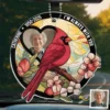 Custom Photo Heaven Gained An Angel - Memorial Personalized Custom Car Ornament - Acrylic Custom Shaped - Sympathy Gift For Family Members