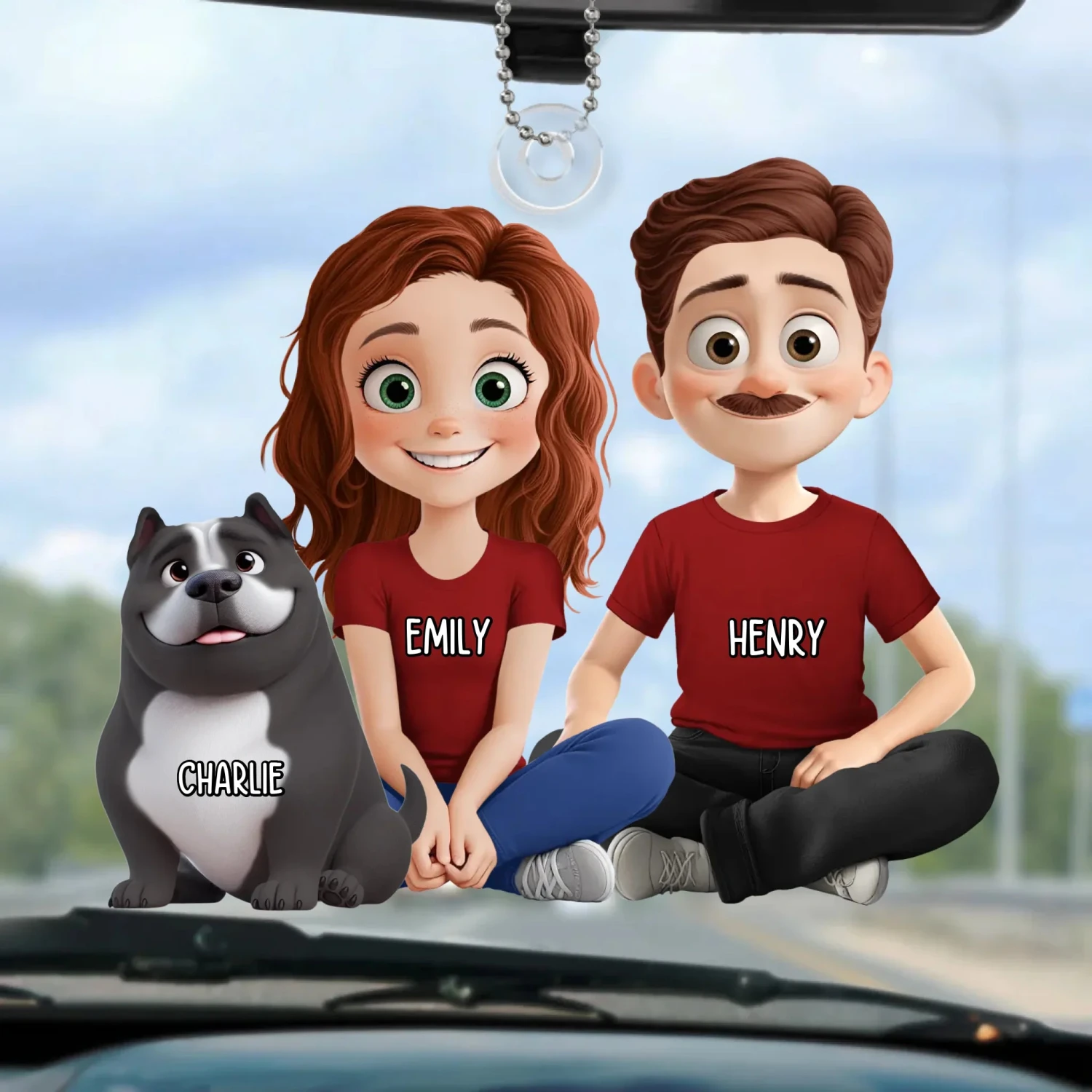 Forever Bonded By Love And Paws - Dog Personalized Custom Car Ornament - Acrylic Custom Shaped - Gift For Pet Owners, Pet Lovers 2 Forever Bonded By Love And Paws - Dog Personalized Custom Car Ornament - Acrylic Custom Shaped - Gift For Pet Owners, Pet Lovers - Image 2