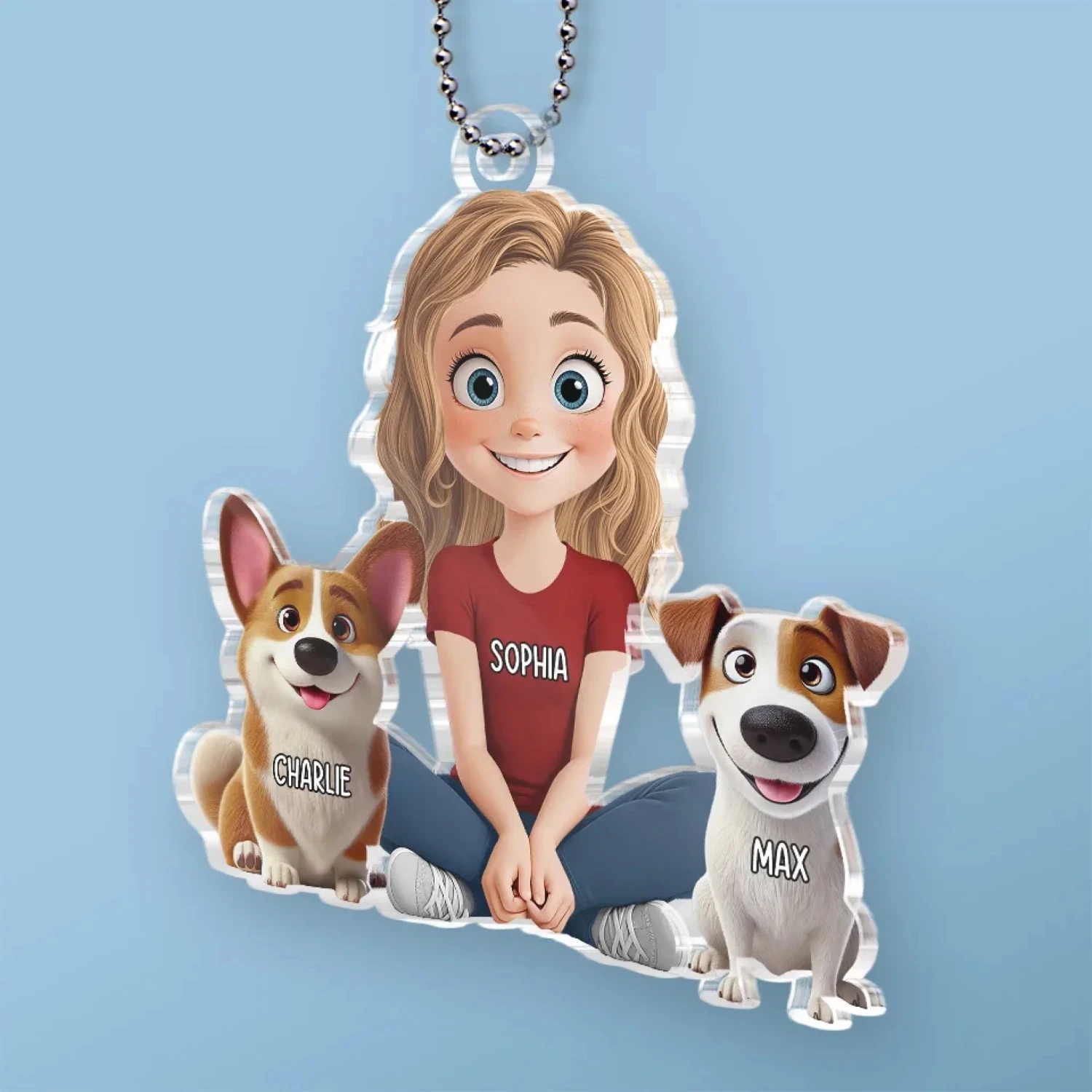 Forever Bonded By Love And Paws - Dog Personalized Custom Car Ornament - Acrylic Custom Shaped - Gift For Pet Owners, Pet Lovers 3 Forever Bonded By Love And Paws - Dog Personalized Custom Car Ornament - Acrylic Custom Shaped - Gift For Pet Owners, Pet Lovers - Image 3