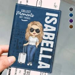 Traveling Soothes My Spirit - Travel Personalized Custom Passport Cover, Passport Holder - Holiday Vacation Gift, Gift For Adventure Travel Lovers