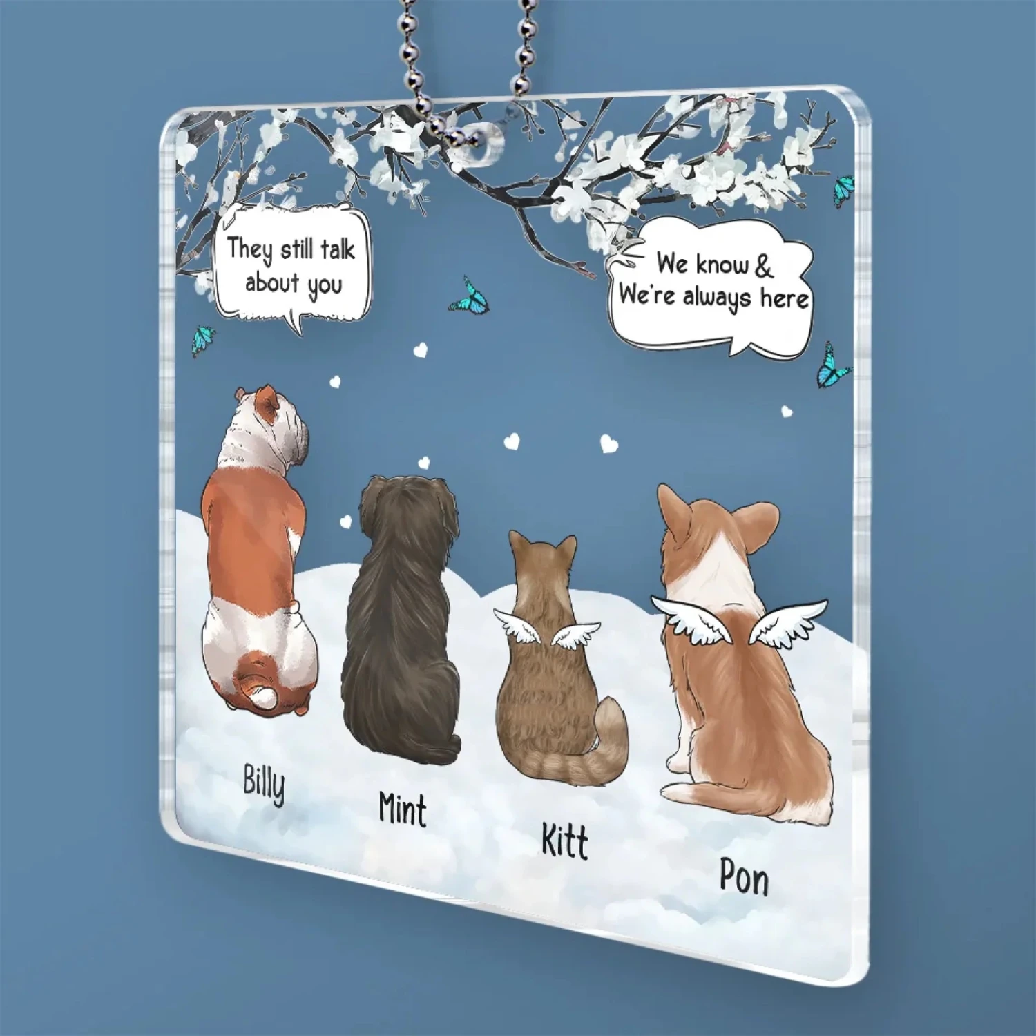 Keep Your Pet Close To Your Heart Always - Memorial Personalized Custom Car Ornament - Acrylic Custom Shaped - Sympathy Gift For Pet Owners, Pet Lovers 3 Keep Your Pet Close To Your Heart Always - Memorial Personalized Custom Car Ornament - Acrylic Custom Shaped - Sympathy Gift For Pet Owners, Pet Lovers - Image 3