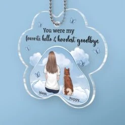 A Thoughtful Way To Remember Your Furry Friend - Memorial Personalized Custom Car Ornament - Acrylic Custom Shaped - Sympathy Gift For Pet Owners, Pet Lovers -Pawfect House Sale 6790b746af737