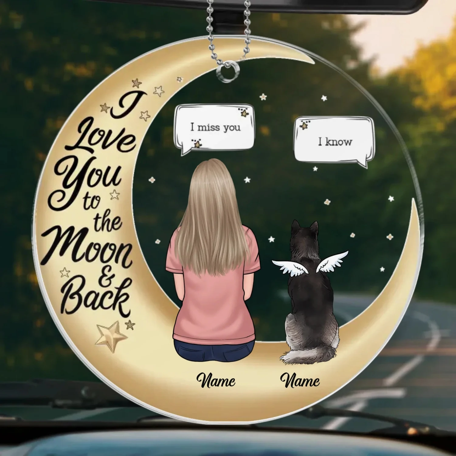 A Beautiful Keepsake For Cherished Memories - Memorial Personalized Custom Car Ornament - Acrylic Custom Shaped - Sympathy Gift For Pet Owners, Pet Lovers 2 A Beautiful Keepsake For Cherished Memories - Memorial Personalized Custom Car Ornament - Acrylic Custom Shaped - Sympathy Gift For Pet Owners, Pet Lovers - Image 2