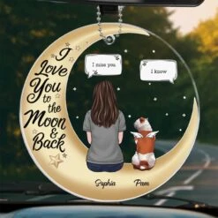 A Beautiful Keepsake For Cherished Memories - Memorial Personalized Custom Car Ornament - Acrylic Custom Shaped - Sympathy Gift For Pet Owners, Pet Lovers