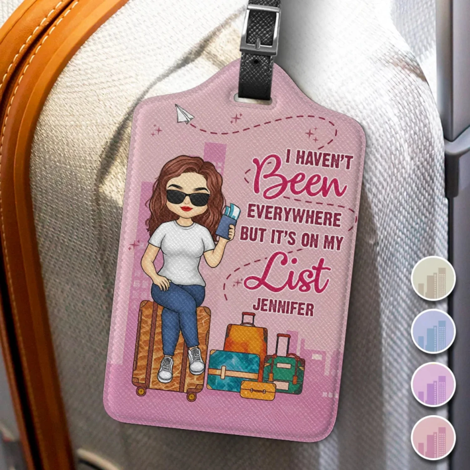 Add A Personal Touch To Your Travel Gear - Travel Personalized Custom Luggage Tag - Holiday Vacation Gift, Gift For Adventure Travel Lovers 3 Add A Personal Touch To Your Travel Gear - Travel Personalized Custom Luggage Tag - Holiday Vacation Gift, Gift For Adventure Travel Lovers - Image 3